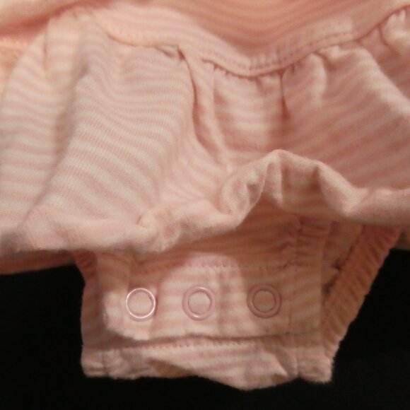 CARTER'S | 6 months | Pink Ruffle Baby Dress with Floral Applique - Picture 8 of 15